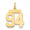 14k Small Polished Number 94 Charm