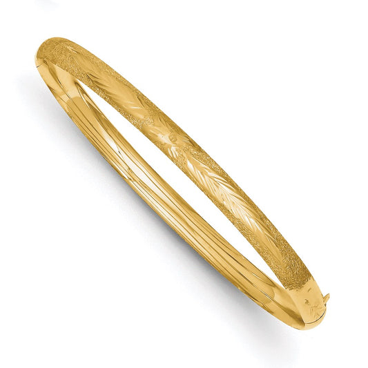 Gold Laser-Cut Hinged Bangles