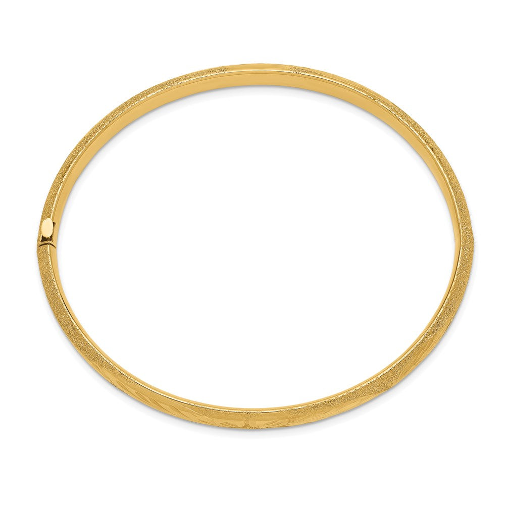 Gold Laser-Cut Hinged Bangles