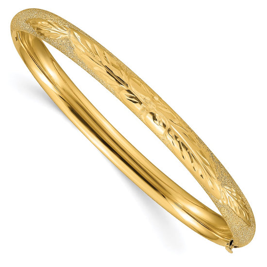 Gold Laser-Cut Hinged Bangles