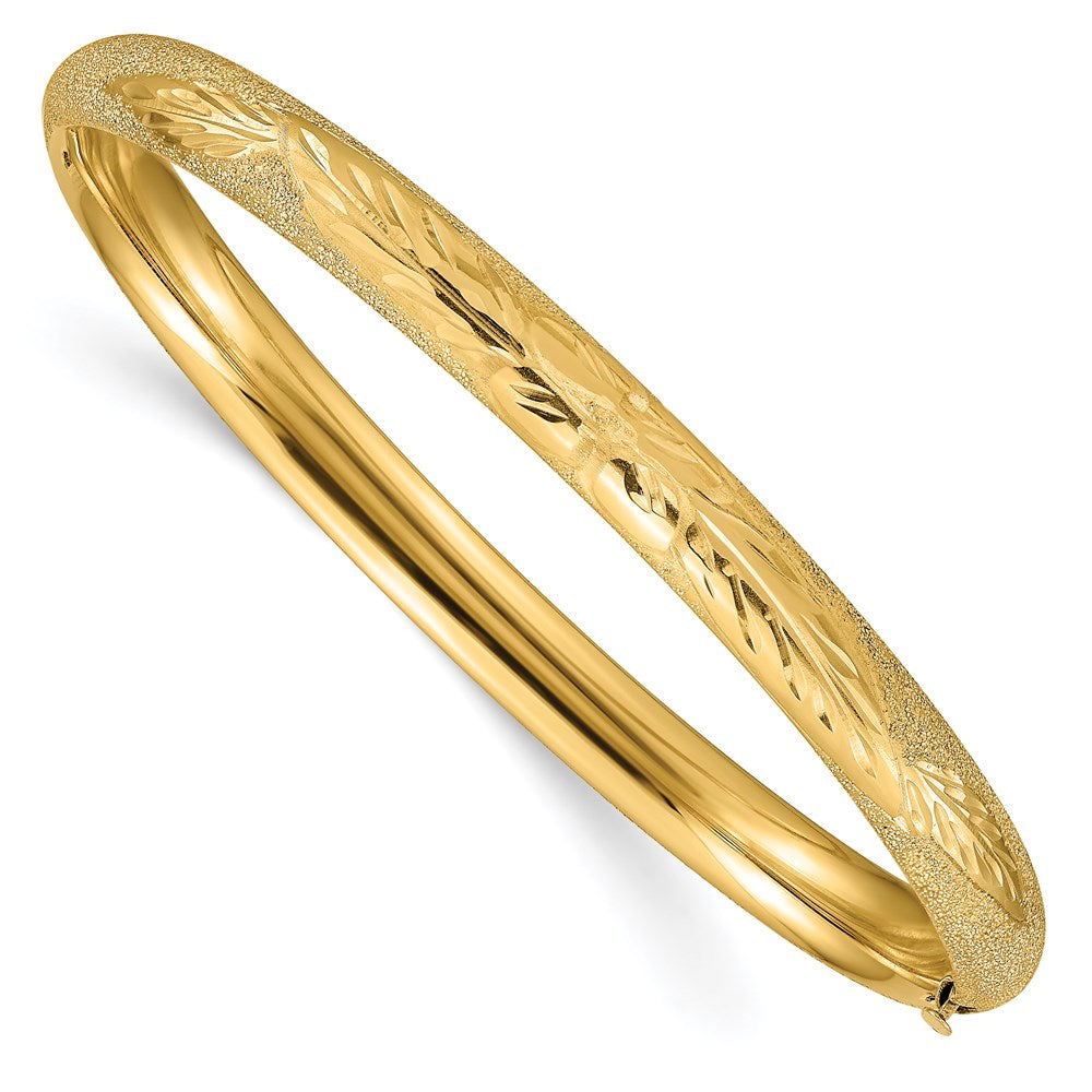 Gold Laser-Cut Hinged Bangles