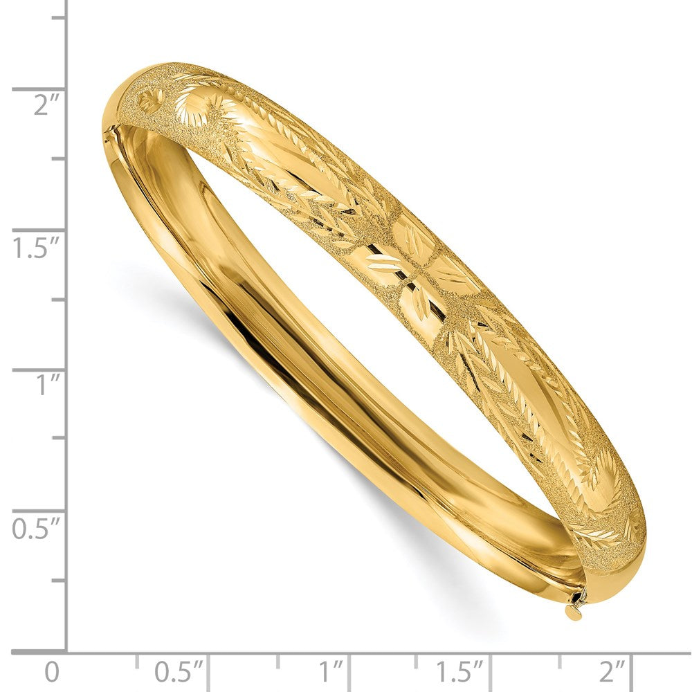 Gold Laser-Cut Hinged Bangles