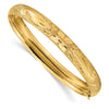 Gold Laser-Cut Hinged Bangles