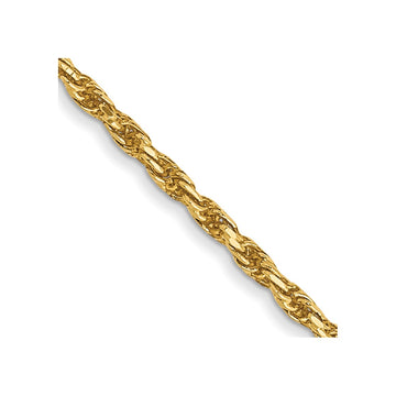 Gold (10K & 14K) Diamond-Cut Machine-Made Rope Chain