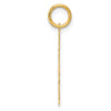 14k Plain Polished Small Boy Charm
