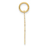 14k Plain Polished Small Girl Charm