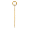 14k Plain Polished Large Girl Charm