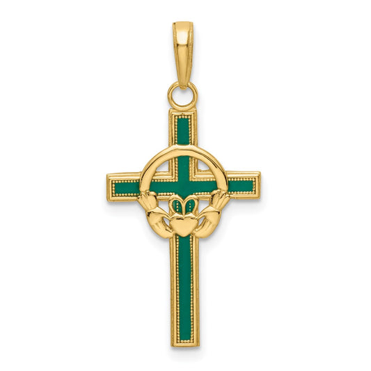 Gold Celtic Cross Pendant