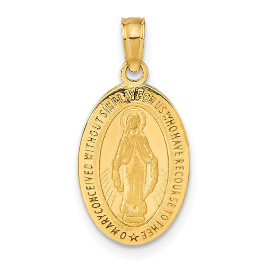 Gold Miraculous Medal Pendants