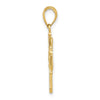 14k Polished 4-Way Medal Pendant