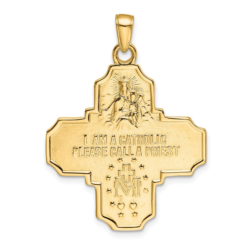 Gold Four Way Medal Pendants