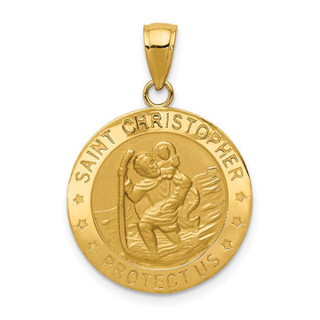 Gold St. Christopher Pendants