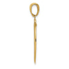 14k Polished Solid Saint Joseph Medal Oval Pendant