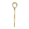 14k Solid Satin Star of David Charm