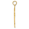 Gold Fleur de lis Cross Pendant