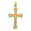 Gold Fleur de lis Cross Pendant