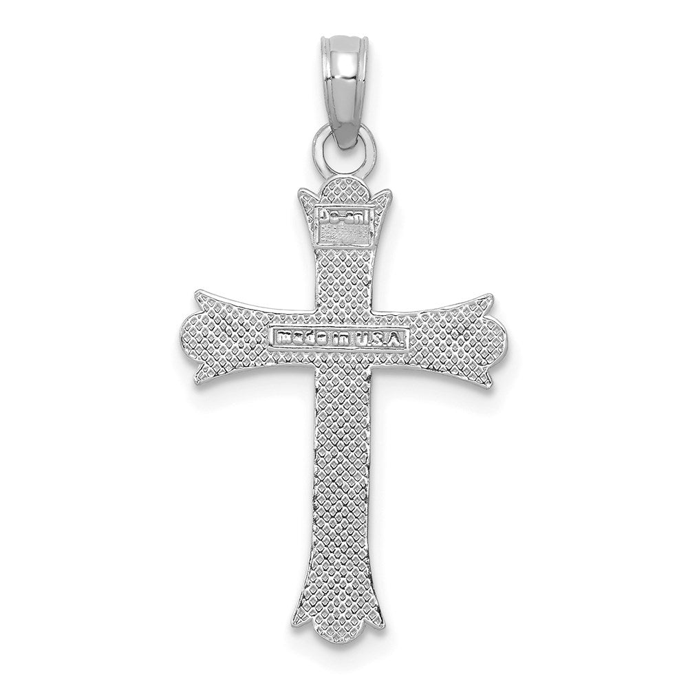 Gold Fleur de lis Cross Pendant