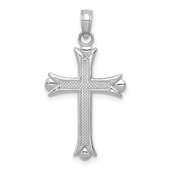 Gold Fleur de lis Cross Pendant