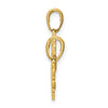 14K Polished 2-Piece Break-Apart HE WHO HOLDS THE KEY CAN UNLOCK MY HEART Charm