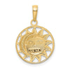 Gold Polished Celestial Pendants
