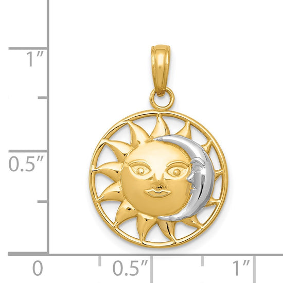 Gold Polished Celestial Pendants