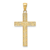 14k Rope Cross Pendant