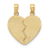 14k Enameled Flowers MOTHER - DAUGHTER 2-Piece Break-apart Pendant