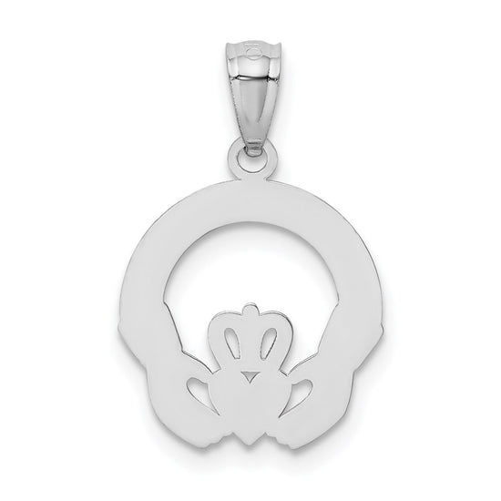 Gold Polished Claddagh Pendants