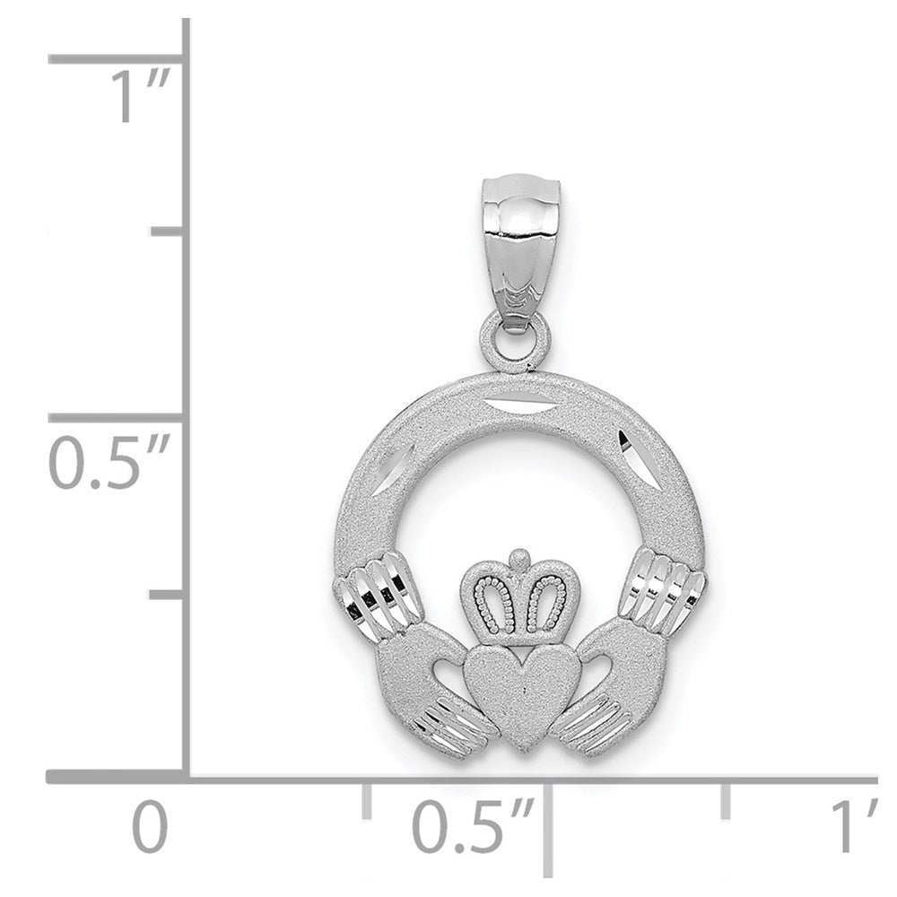 Gold Polished Claddagh Pendants