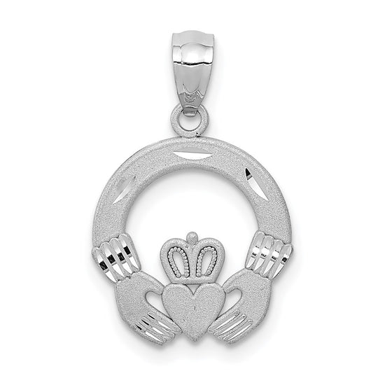 Gold Polished Claddagh Pendants