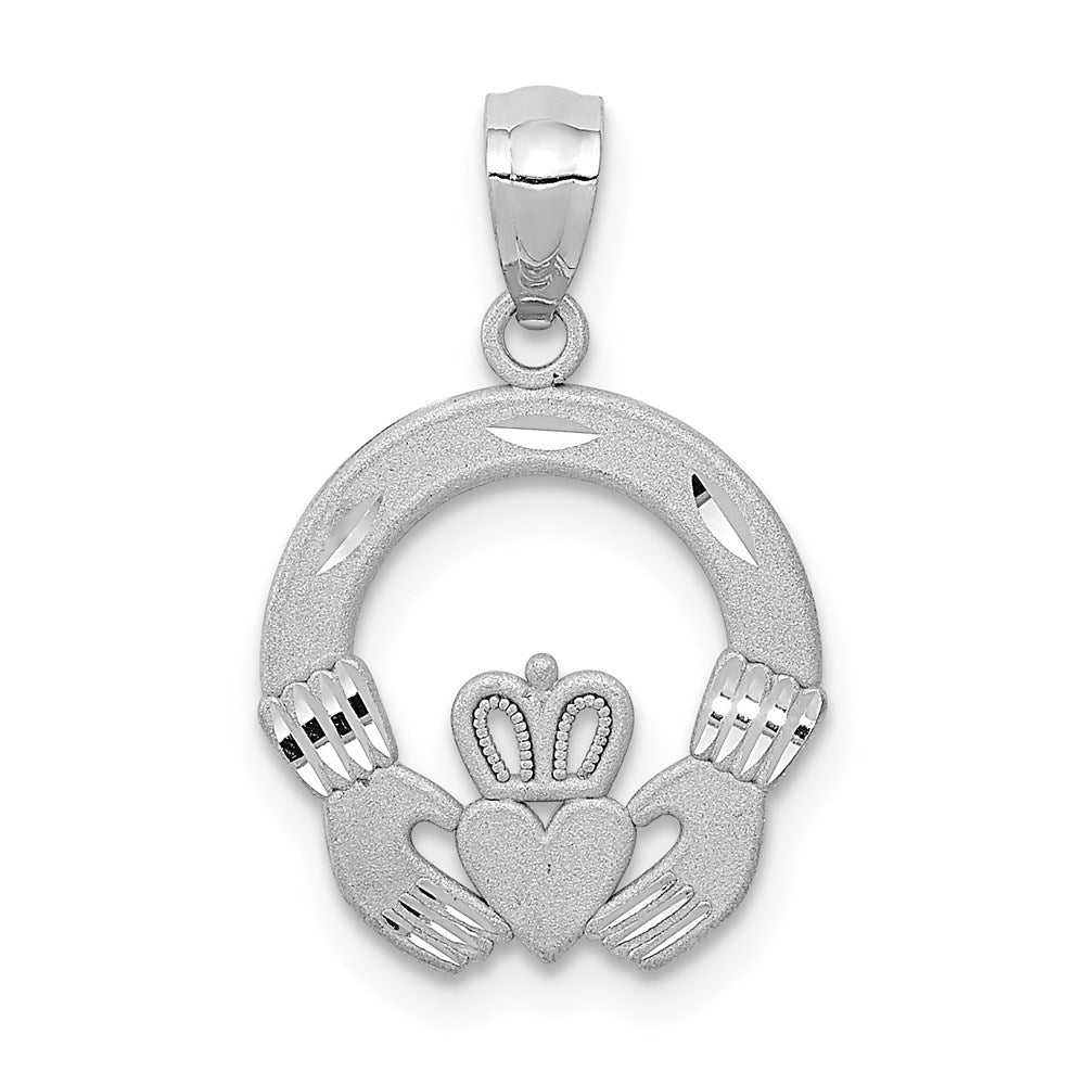 Gold Polished Claddagh Pendants
