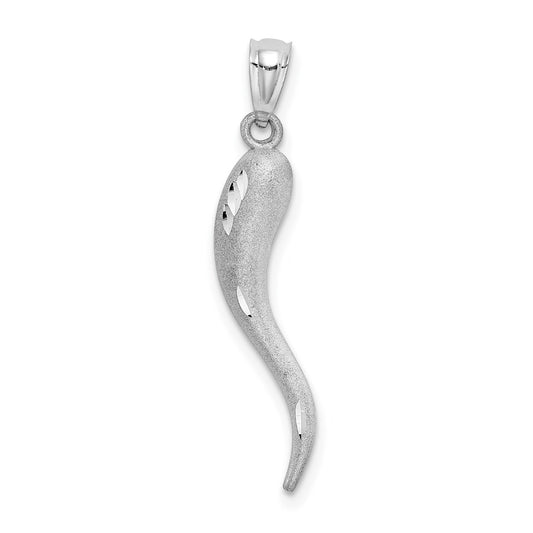 Gold Polished Italian Horn Pendants