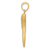 Gold Polished Italian Horn Pendants