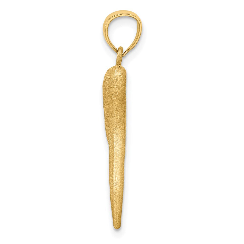 Gold Polished Italian Horn Pendants