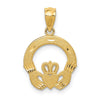 Gold Polished Claddagh Pendants