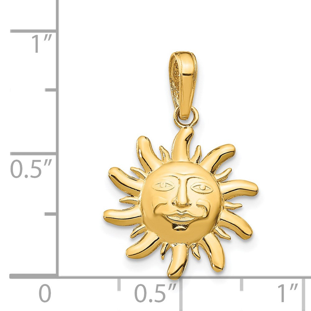 Gold Polished Celestial Pendants