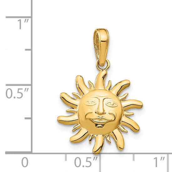 Gold Polished Celestial Pendants