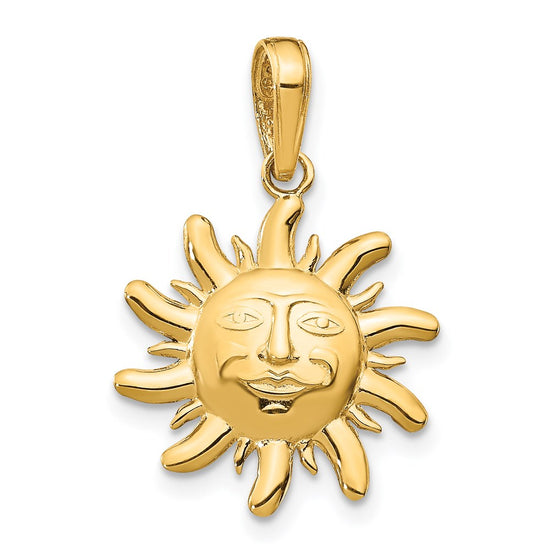 Gold Polished Celestial Pendants