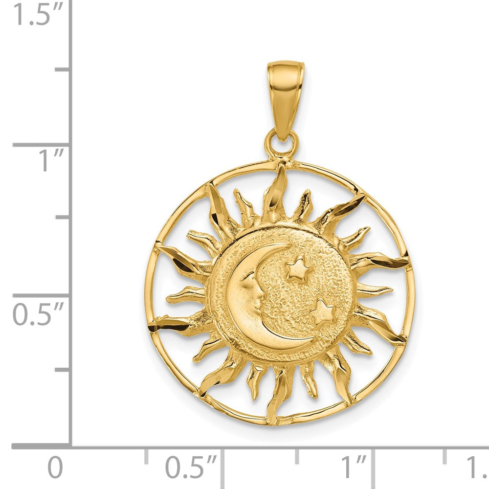 Gold Polished Celestial Pendants