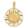 Gold Polished Celestial Pendants