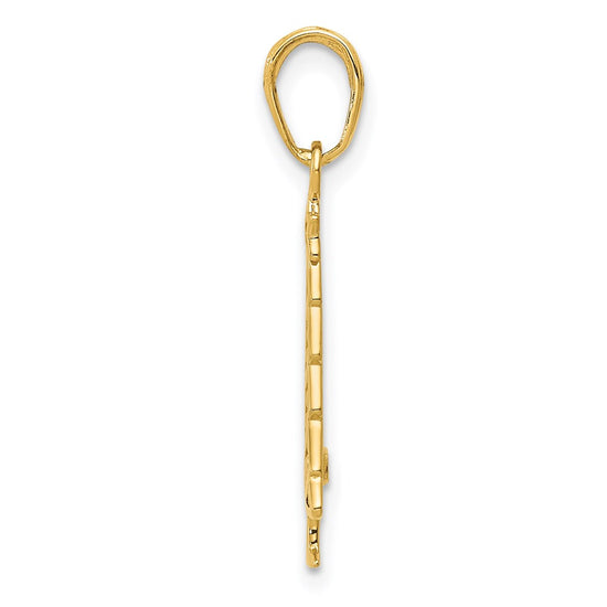Gold Polished Christmas Pendants