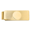 14k Mens Sunburst Design Money Clip