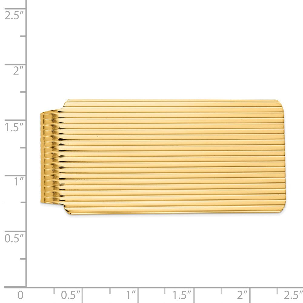 14k Mens Textured Money Clip