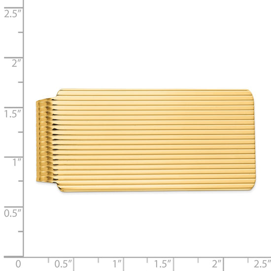 14k Men's Textured Money Clip