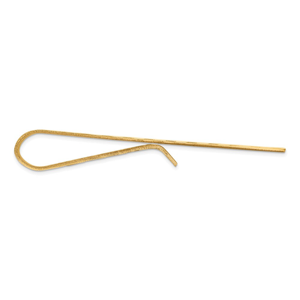 Gold Textured Tie Bar