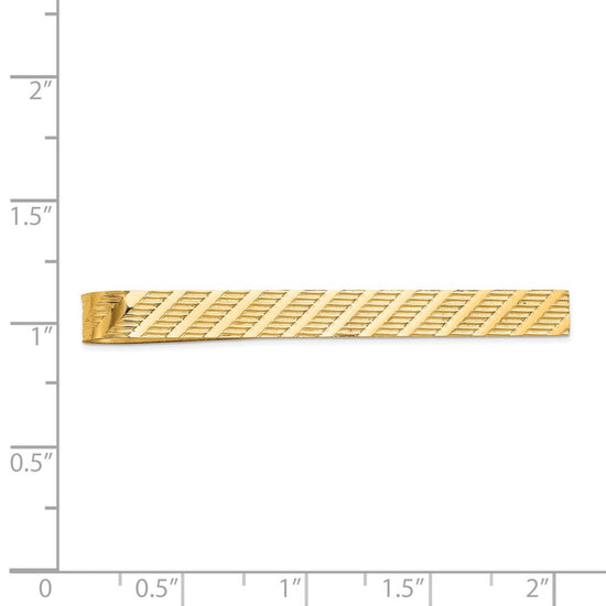 Gold Textured Tie Bar