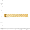 14k Mens Textured Tie Bar