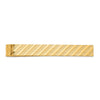 14k Mens Textured Tie Bar