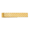 14k Mens Textured Tie Bar