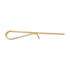 Gold Grooved Tie Bar